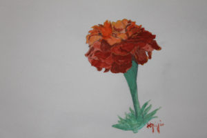 watercolor paintng of flower