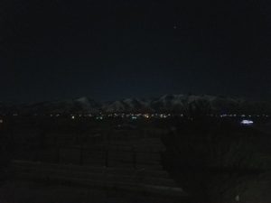 lights and mountains